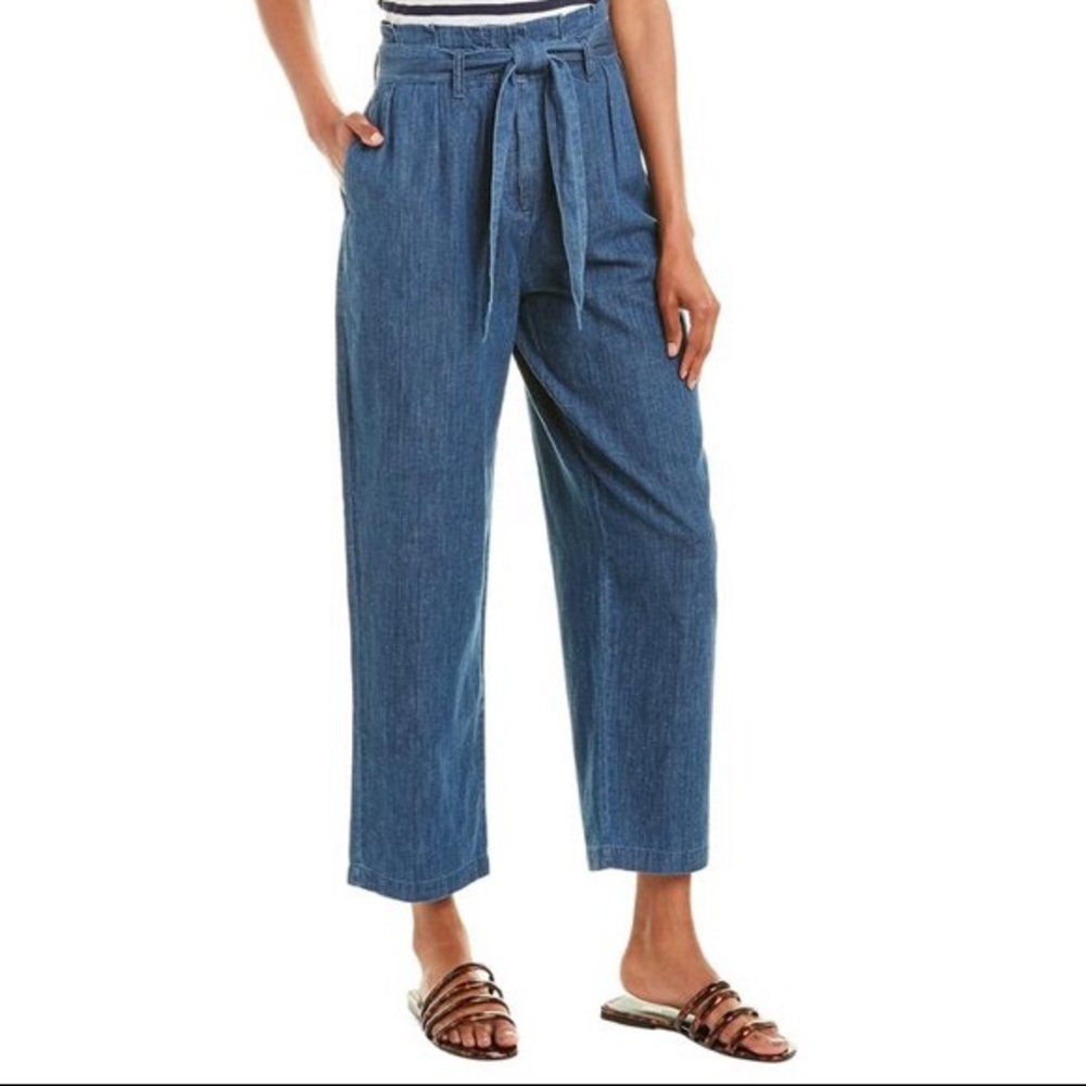 J. Crew Blue Tie-Waist Pants